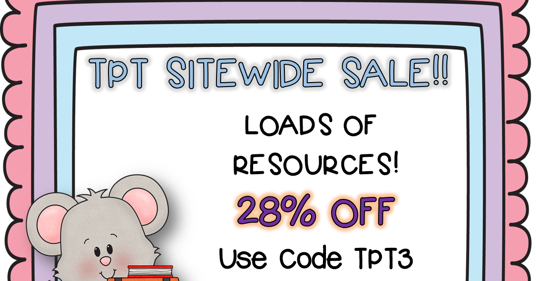 TPT SiteWide Celebration Sale!! Third Grade Doodles