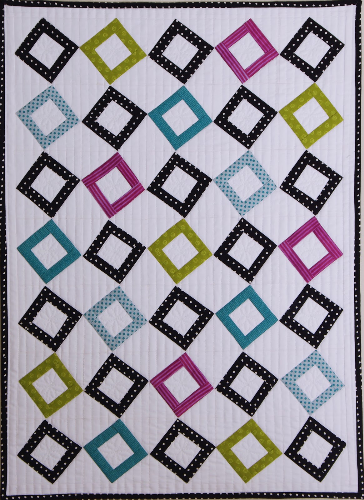 Small Wall Quilt 4 Squares Ahhh...Quilting