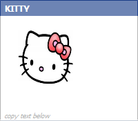 Hello Kitty - New Facebook Emoticon