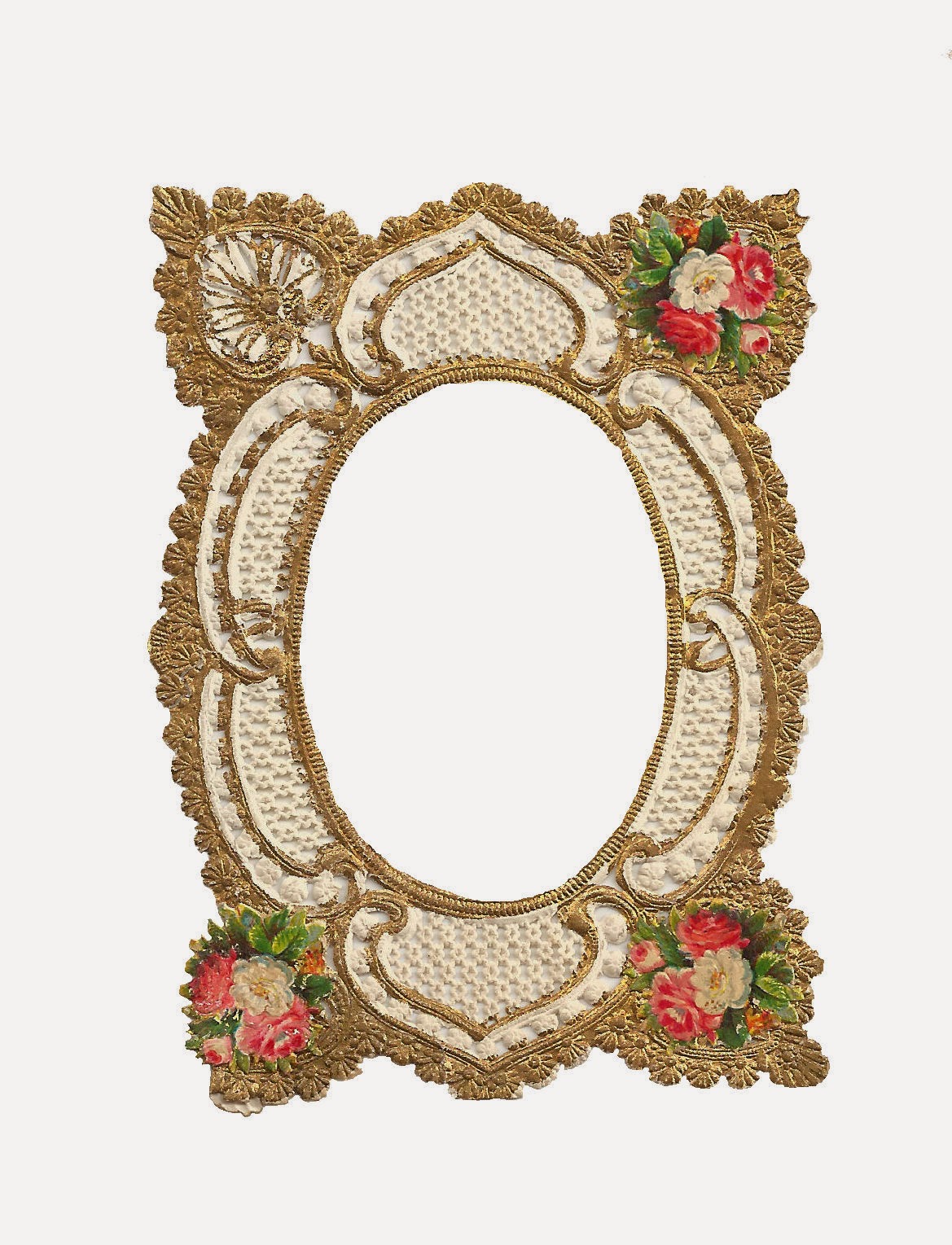 Free Frame Clip Art: Digital Frame Gold Filigree Design with Rose Free Frame Clip Art: Digital Frame Gold Filigree Design with Rose