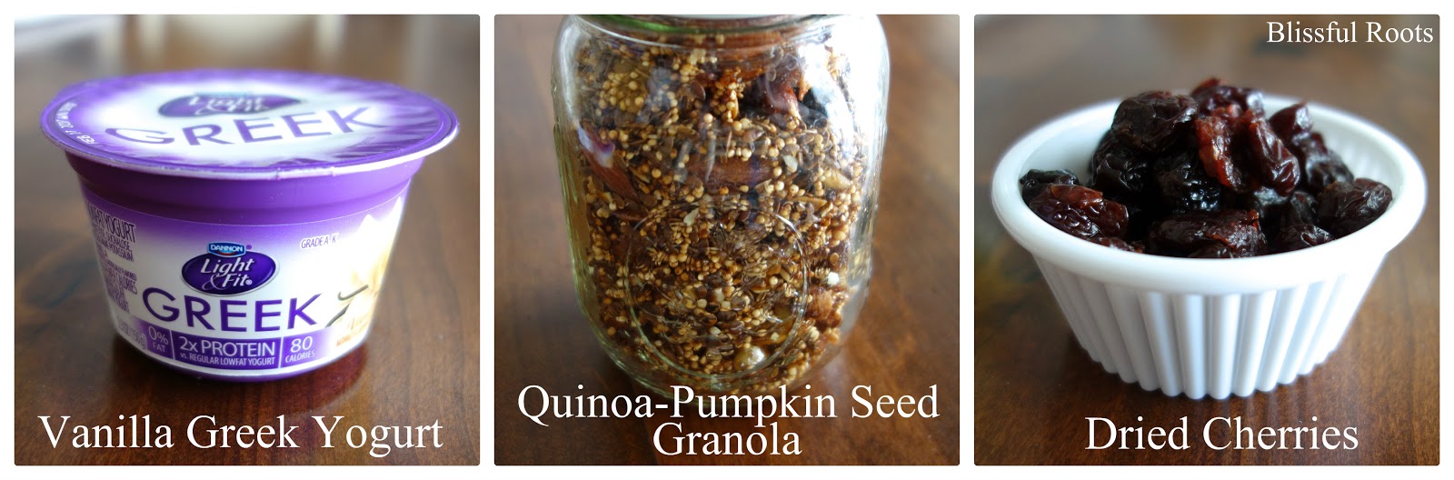 BLISSFUL ROOTS QuinoaPumpkin Seed Granola & Greek Yogurt