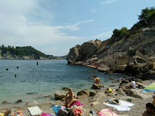 Beautiful beach in Dubrovnik.