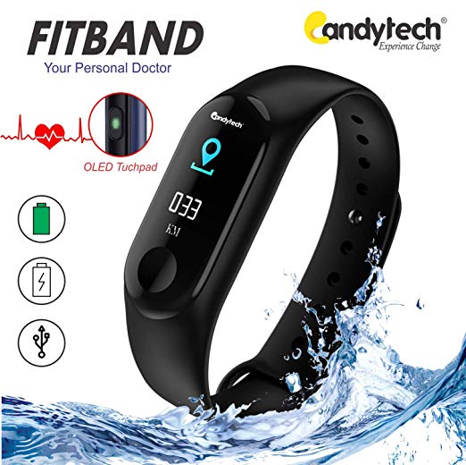 m3 oled touch screen fitness band