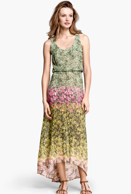 Vestido largo estampado verano 2013 H&M vestido largo estampado verano 2013 H&M