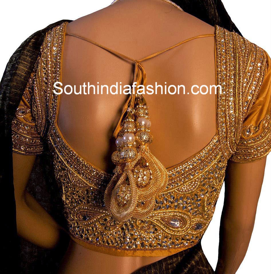 kundan work blouse online shopping