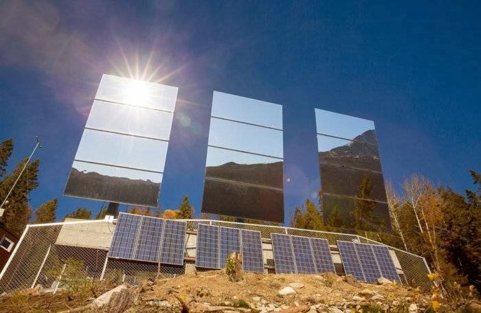 Giant Mirrors Installed in Norwegian town Rjukan Heliostats, controlled by computer, will change the angle of reflection for maximum reflection of sunlight.