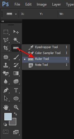 ruler tool cs6