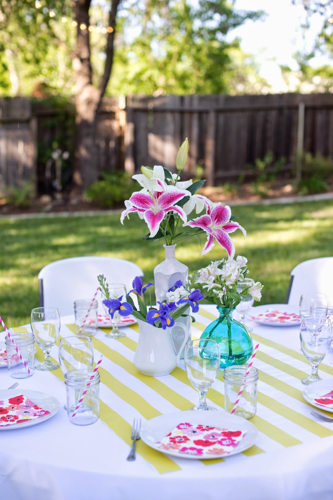 Domestic Fashionista Outdoor Dinner Party An Early Mother's Day