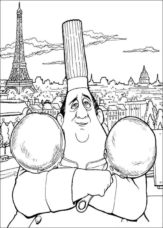 Cartoon Design Ratatouille Coloring Pages Disney Cartoon Movie