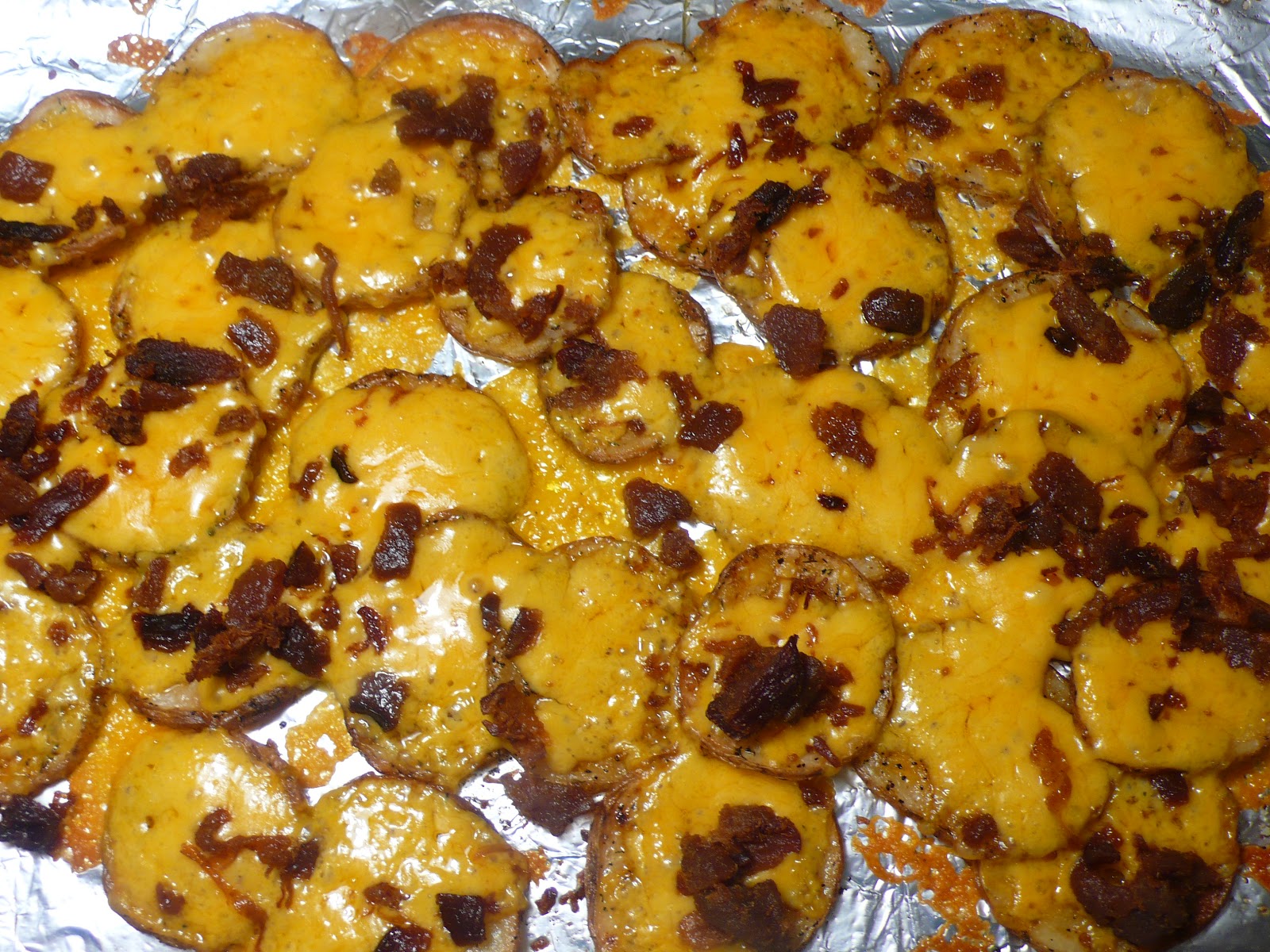 Joyously Domestic Cheddar Bacon Potato "Chips"