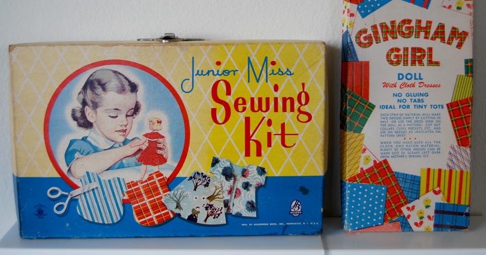 The Copycat Collector COLLECTION 83 Girl's Toy Sewing Kits and Dolls