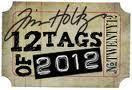 Vi har treff/kurskvelder og lager tags etter Tim Holtz " 12 tags of 2012"
