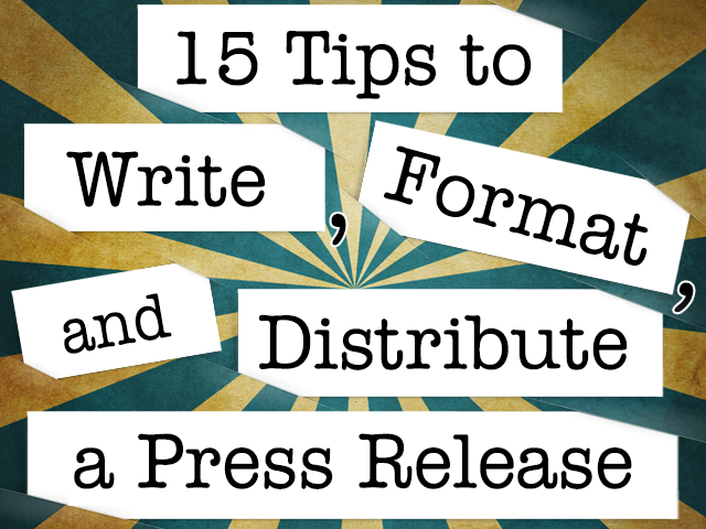 how to write a press release how to write a press release