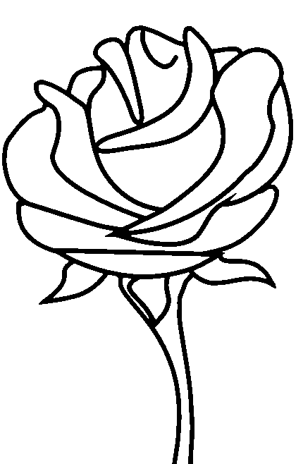 Coloring Pages for Kids: Rose Coloring Pages