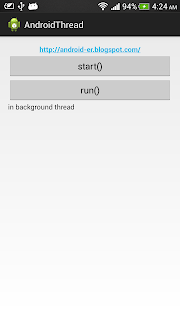 Runnable in background thread Runnable in background thread