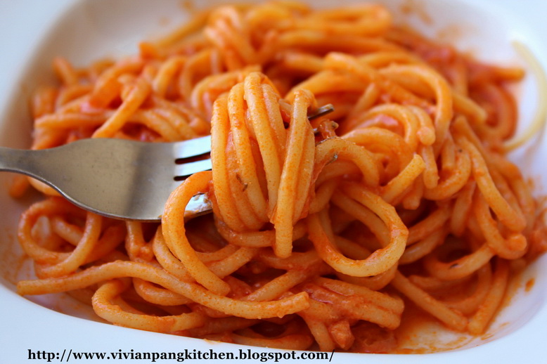 Vivian Pang Kitchen Pasta with Tomato Cream Sauce