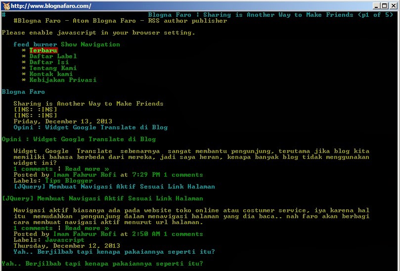 Browsing Internet Menggunakan Command Prompt Blognafaro Com