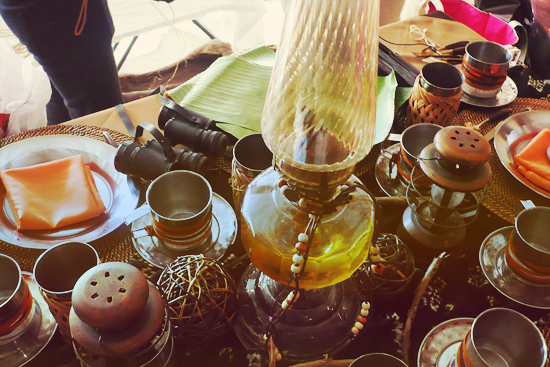 african safari table styling