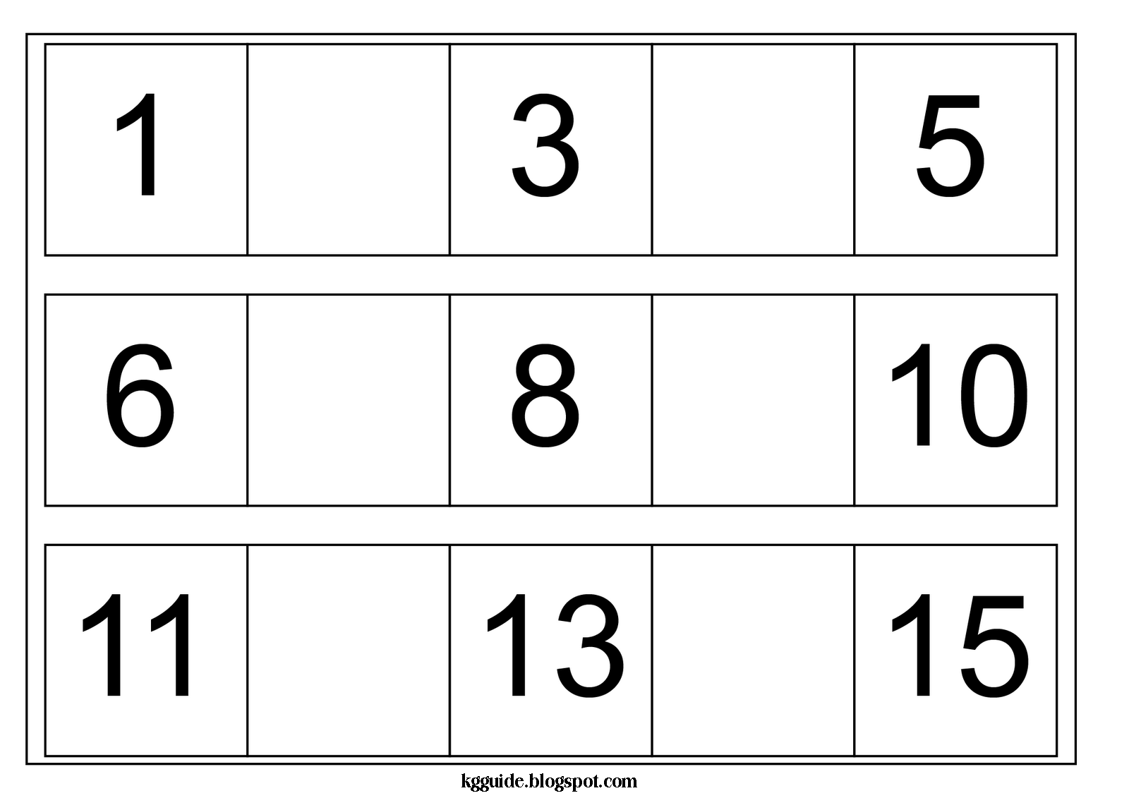 to  20  worksheet 1  missing 1.png worksheets numbers from to number 1 15 squares missing