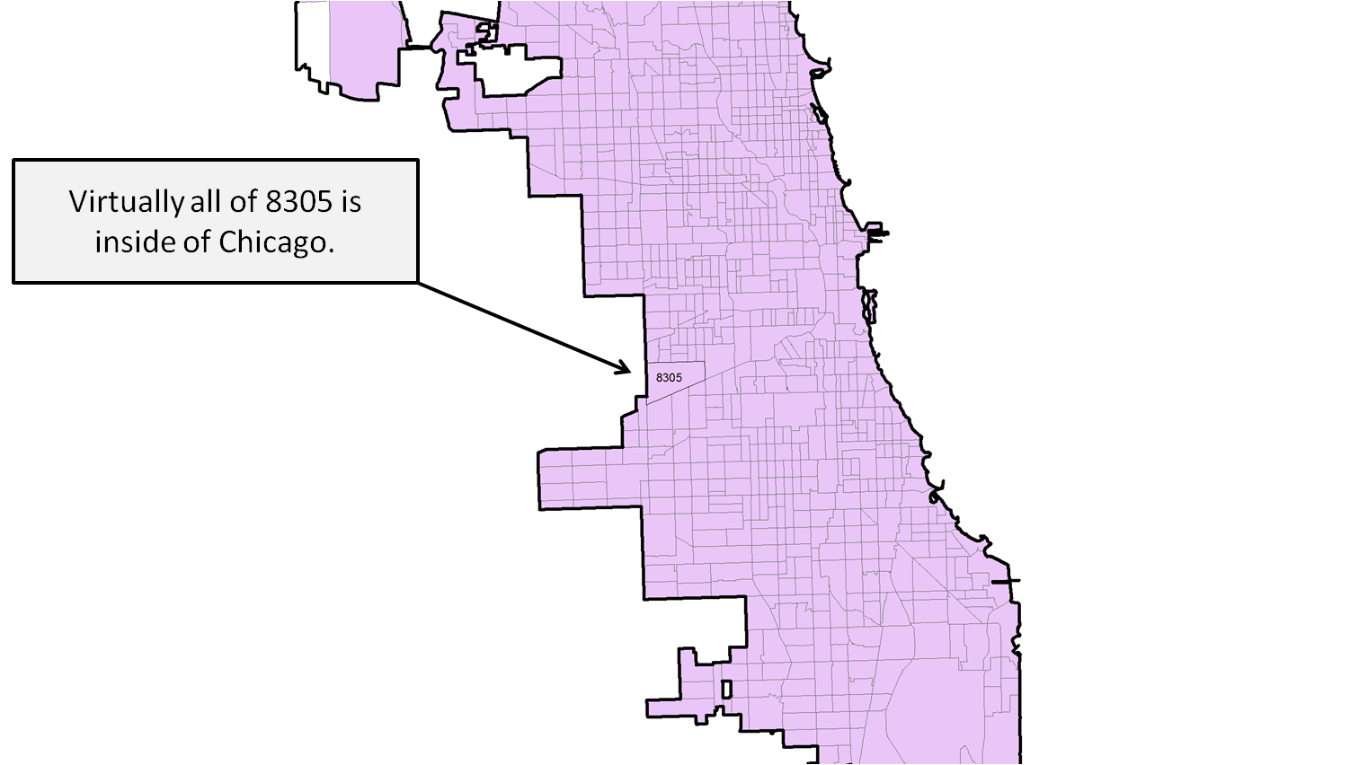 Chicago Census Tract Map Chicago Data Guy: Which Full Census Tracts Should Be Attributed To Chicago?  (Wonky)