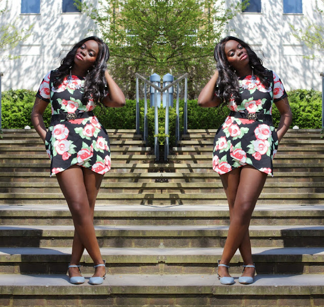 FLORAL PLAYSUIT FROM MISSGUIDED