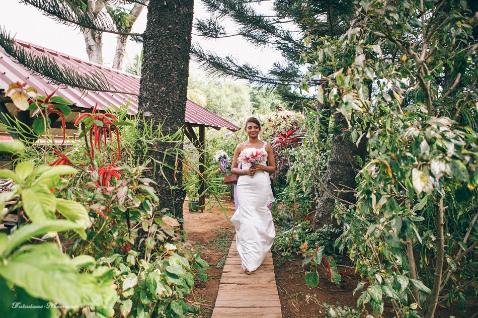 mauritius surrounded by nature walking out of the hotel