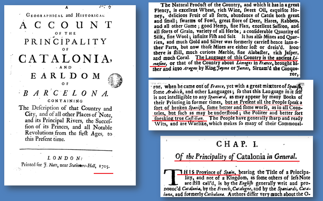 HISTORIA DEL IDIOMA ESPAÑOL EN CATALUÑA Principality+of+catalonia