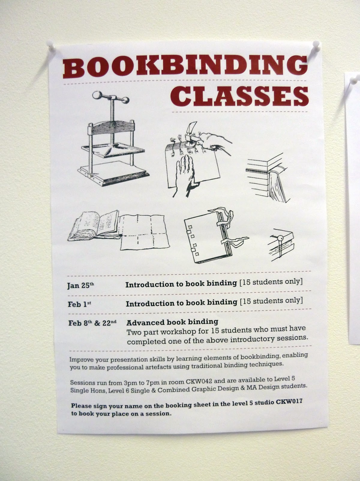 LOVE THY DESIGNER Bookbinding Class!