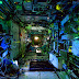 Space Station at midnight