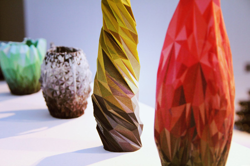 Esculturas deconstruidas de Plummer Fernández en el 3D PrintShow 2012, Londres