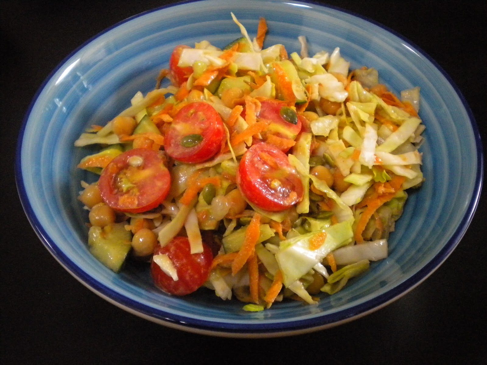 Gormandize Chickpea and Cabbage Salad with Tahini Dressing