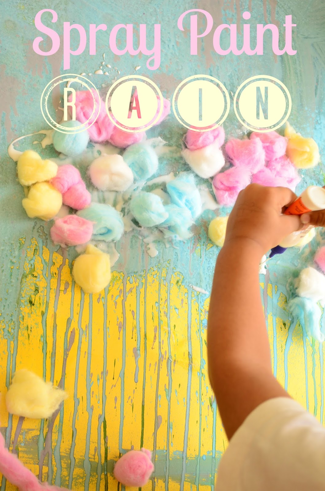 Practical Mom Spray Paint Rain