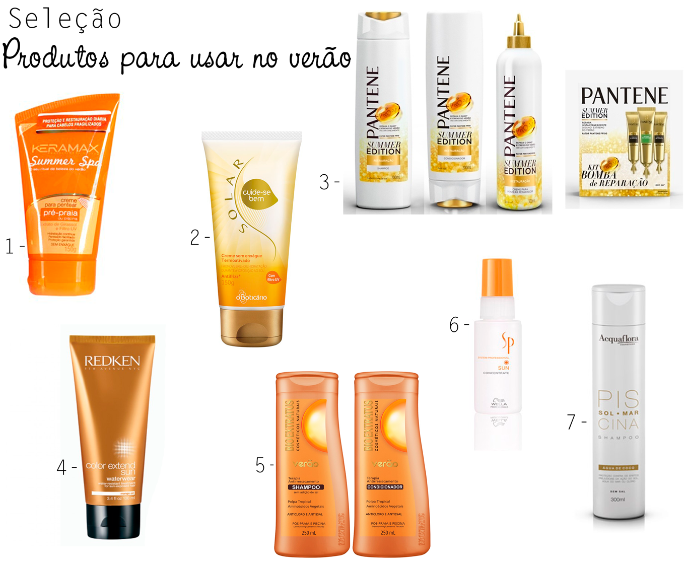 Produtos Para Proteger O Cabelo Na Praia Produtos para proteger os cabelos contra os danos do verão - Quebrei a