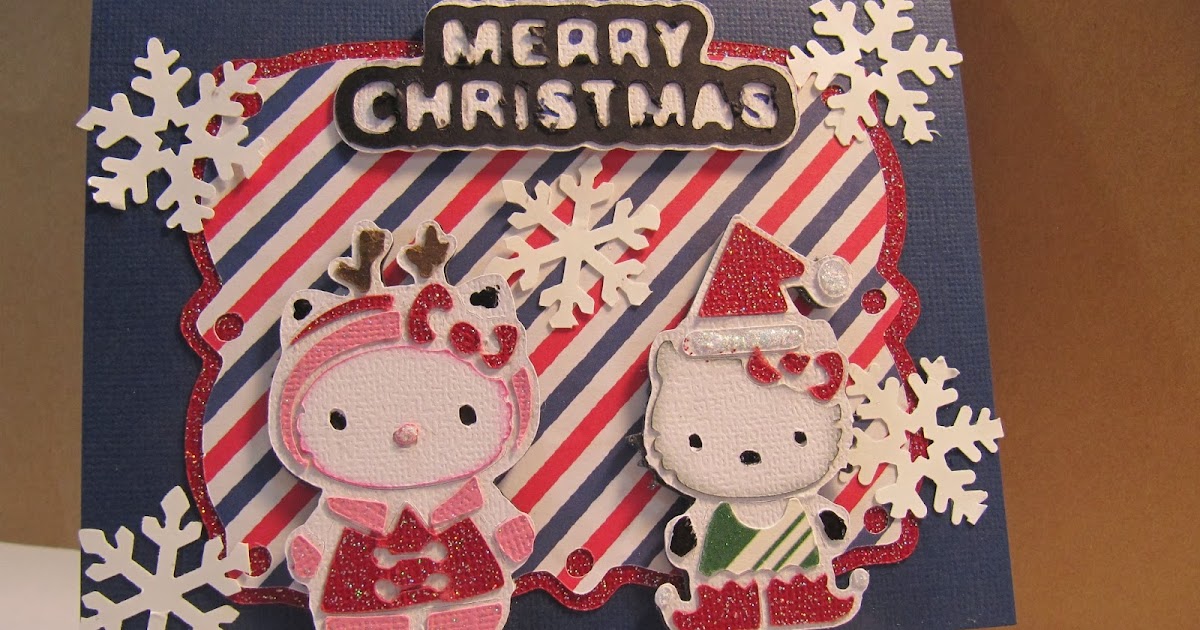 Sunshine Creations and Crafts: Christmas Card #3 - Hello Merry Kitty