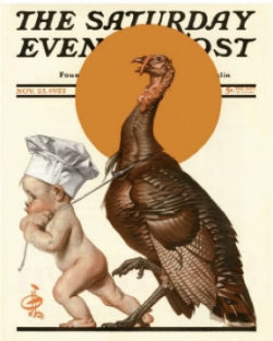 Norman Rockwell Turkey and Baby