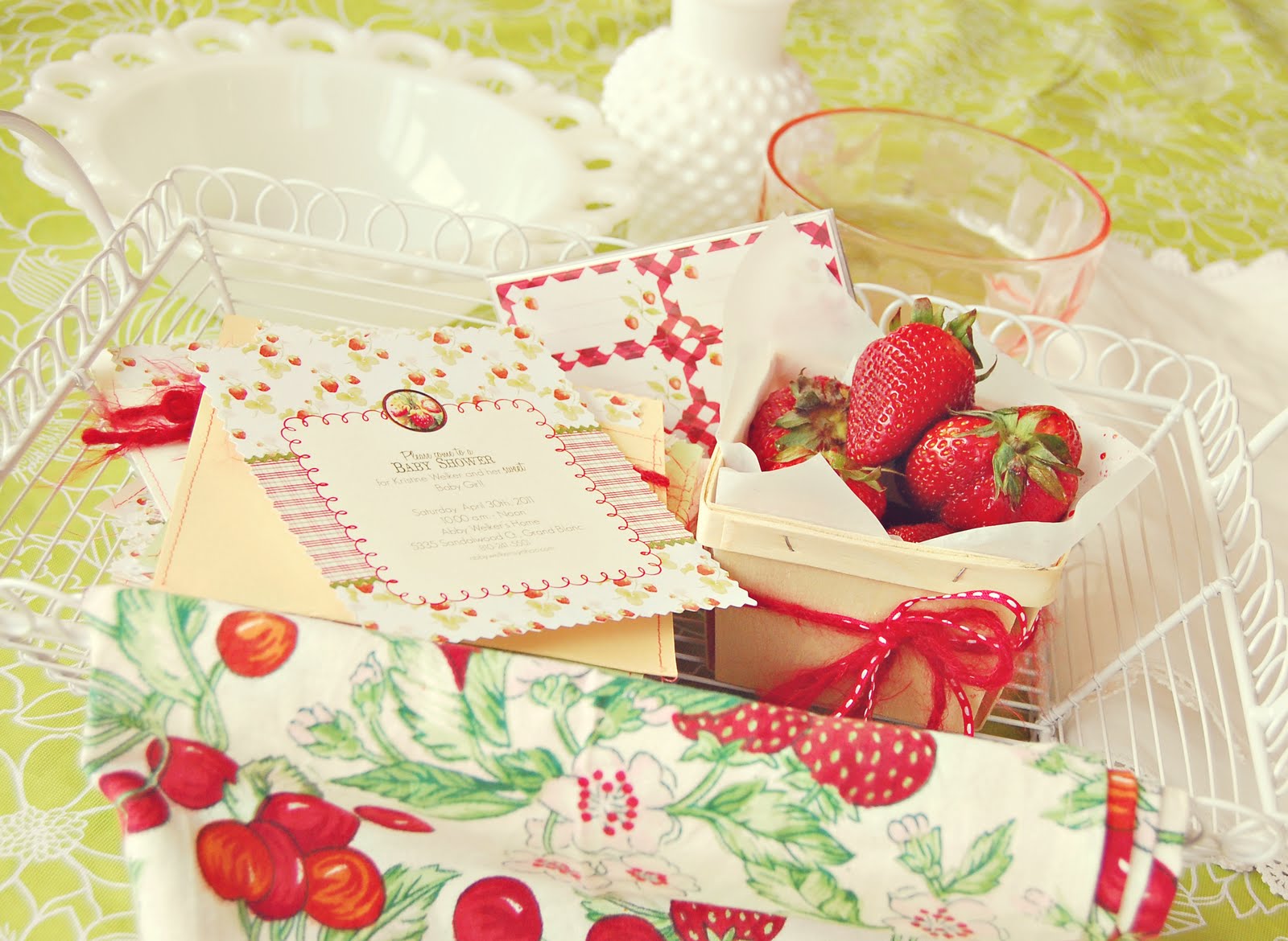 Strawberry Diaper Cake, Berry Cute Baby Shower, Strawberries Baby