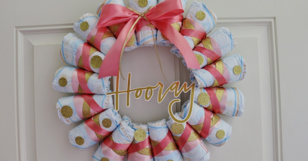 My Simple Modest Chic DIY Diaper Wreath Tutorial