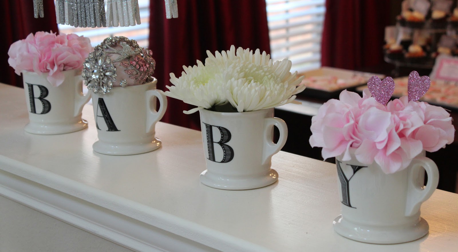 John and Rachel: Pink & Grey Chevron Baby Shower