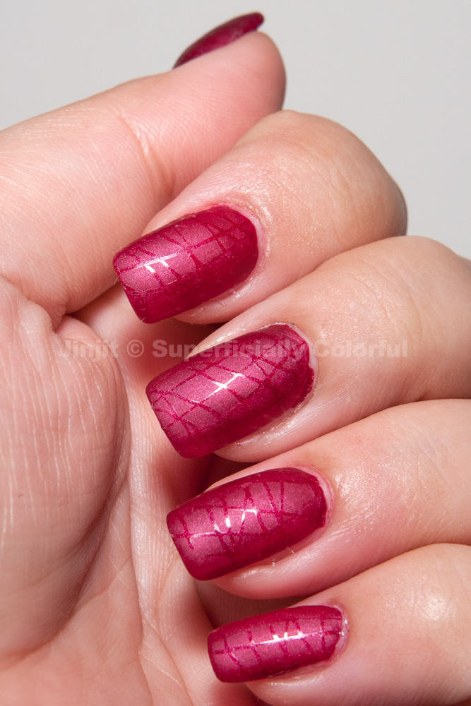 Superficially Colorful Top Coat Stamping