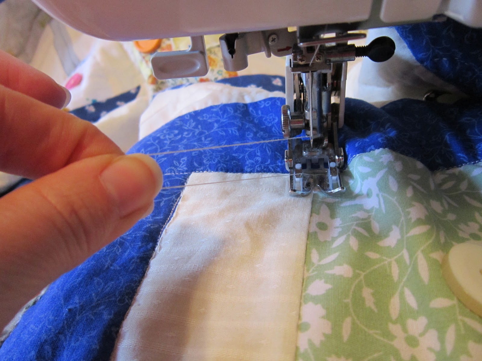 Missy's Homemaking Adventures How to pull your bobbin thread through