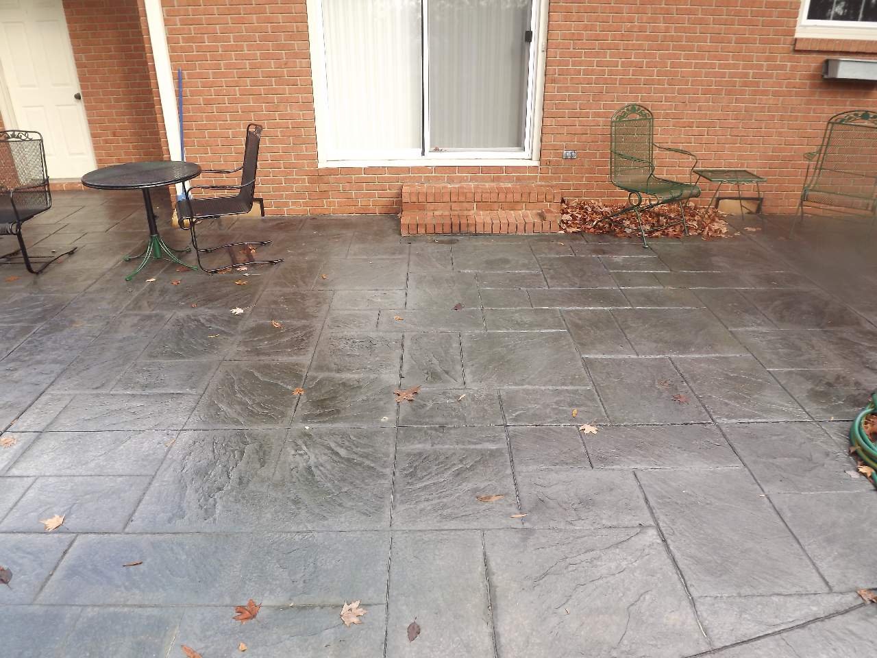 Atlantic Coast Concrete Custom Stamped Patio, Border, and Fire Pit