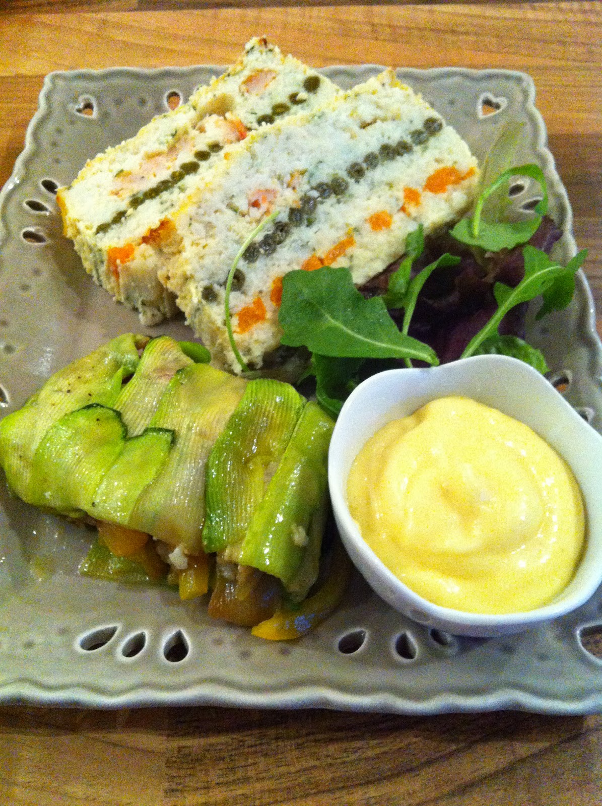 TERRINE DE CABILLAUD ET SAUCE AÏOLI