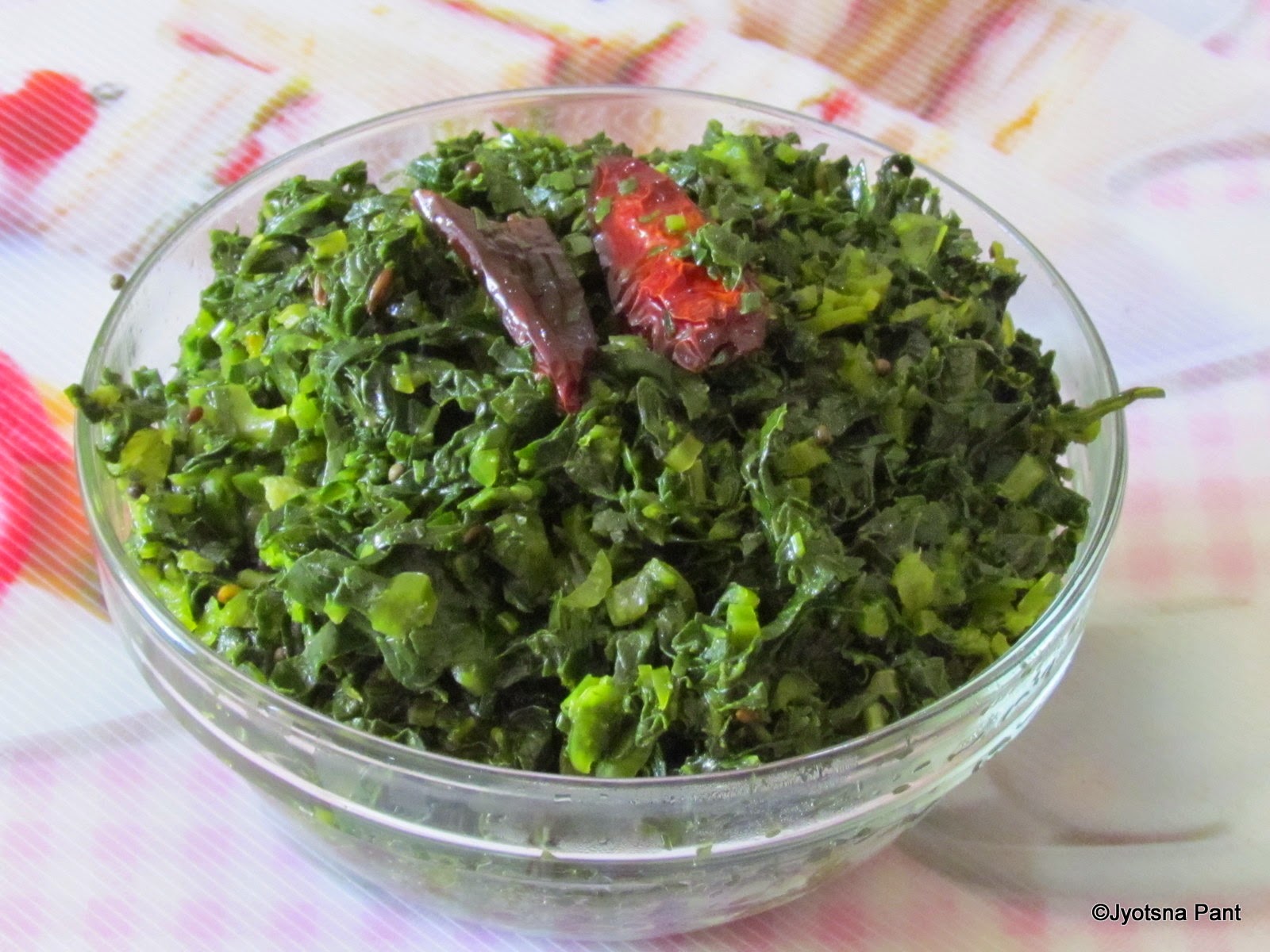 With Love from Mom's Kitchen LaiKisabji(Indian savory of Leafy