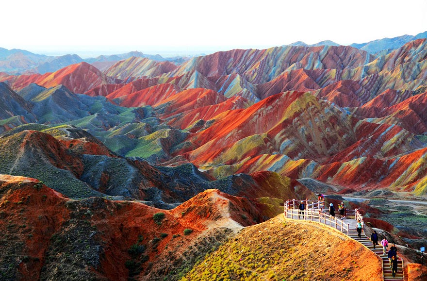17. Zhangye Danxia landform in Gansu, China - 29 Unbelievable Locations That Look Like They’re Located On Another Planet 17. Zhangye Danxia landform in Gansu, China - 29 Unbelievable Locations That Look Like They’re Located On Another Planet