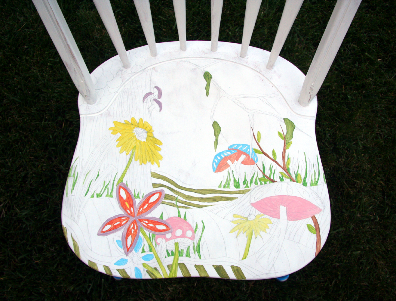 The passionate maker Project Repainting a kitchen chair