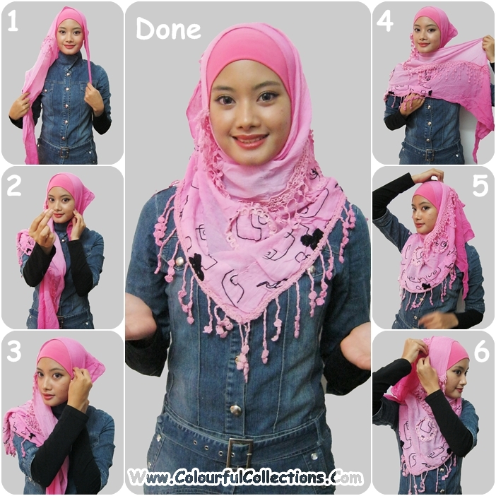CARA PAKAI SHAWLS