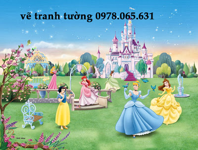 vẽ tranh tường phòng bé vẽ tranh tường mầm non