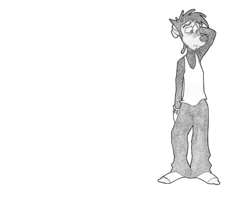 Max Goof Confused Coloring Pages max-goof-confused-coloring-pages