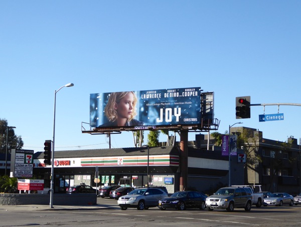 Joy movie billboard La Cienega Boulevard Joy movie billboard