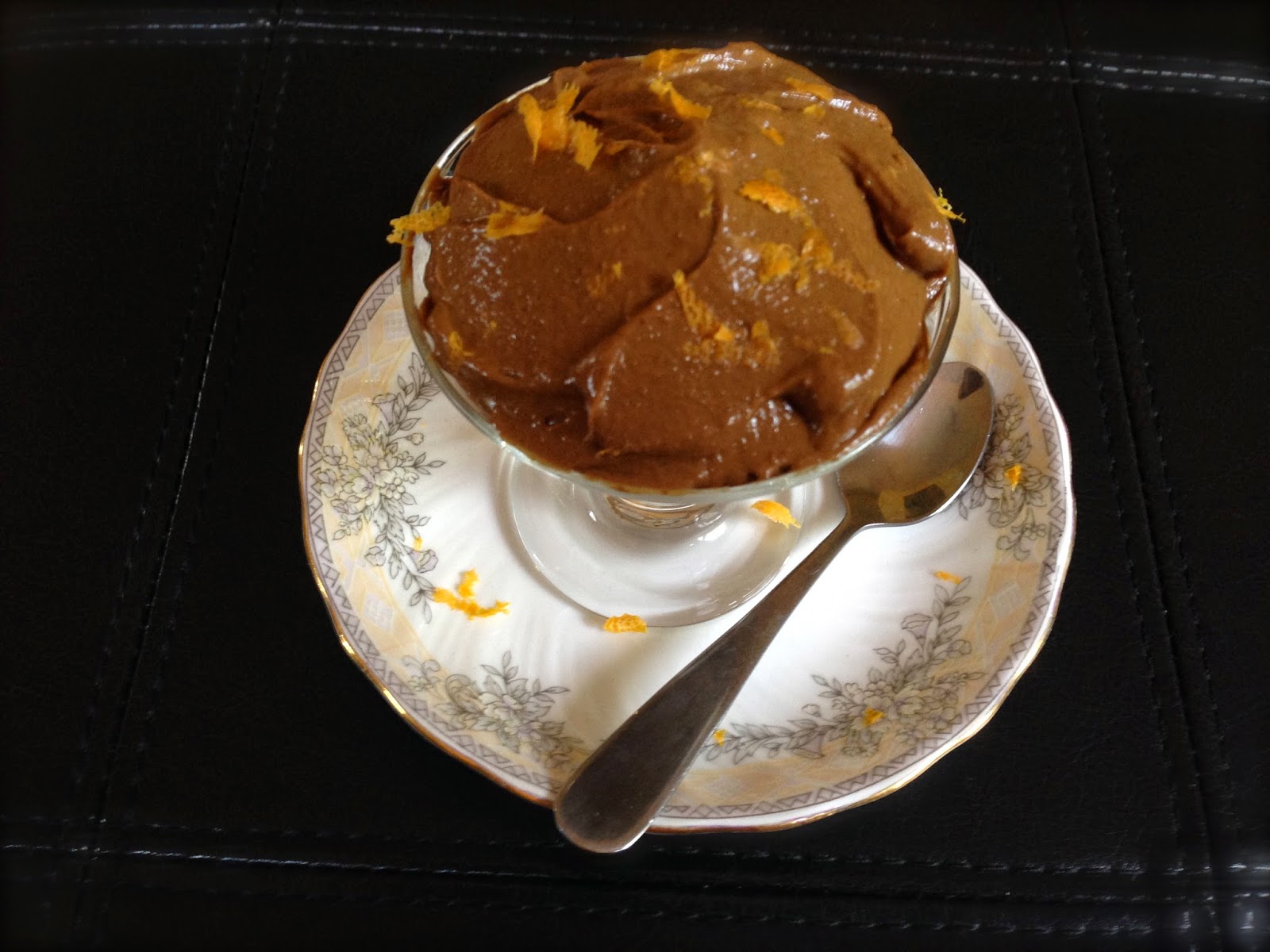 Quick'n'Healthy Orange Fig Chocolate Mousse